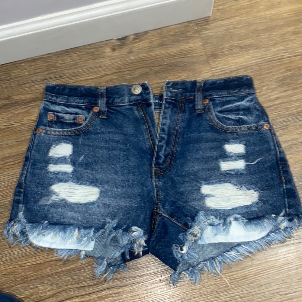 Mid waist aeropostale jean shorts